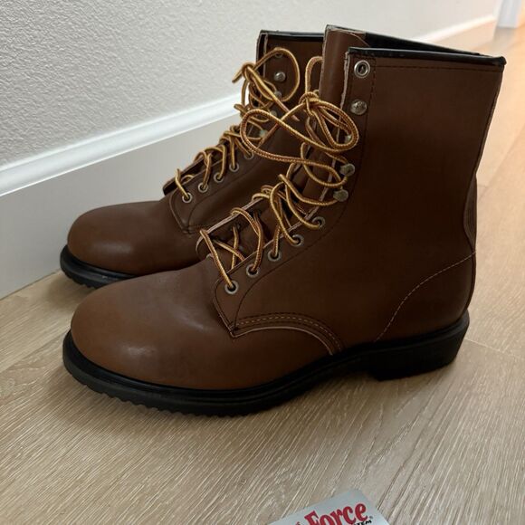VTG RARE NEW Red Wing Supersole 8” Safety Toe Boots Men Sz 9.5 10 Wide Pls READ - Picture 12 of 14